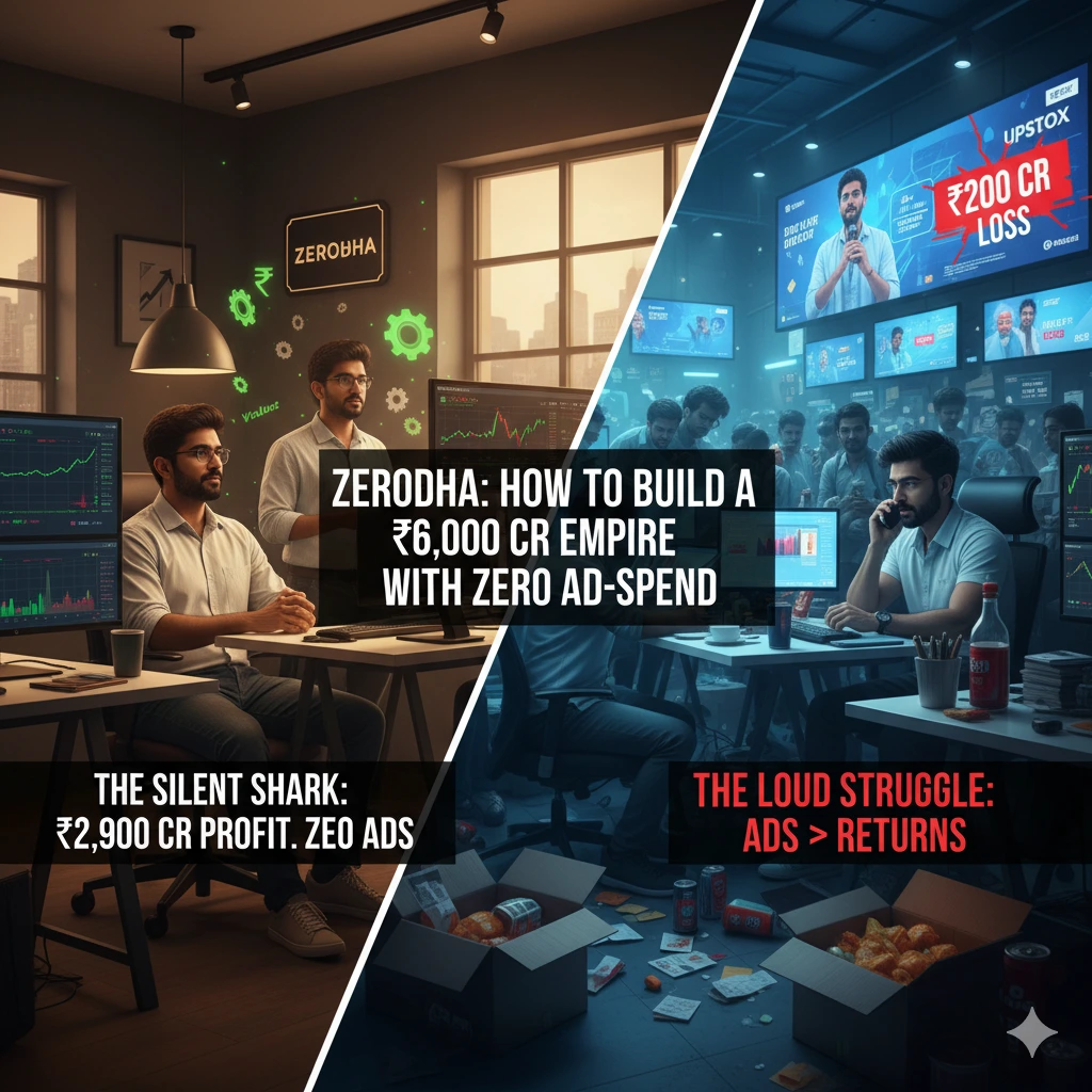 Zerodha’s ₹6,000 Cr Empire: How India’s Top business man Makes ₹2,900 Cr Profit With Zero Ads